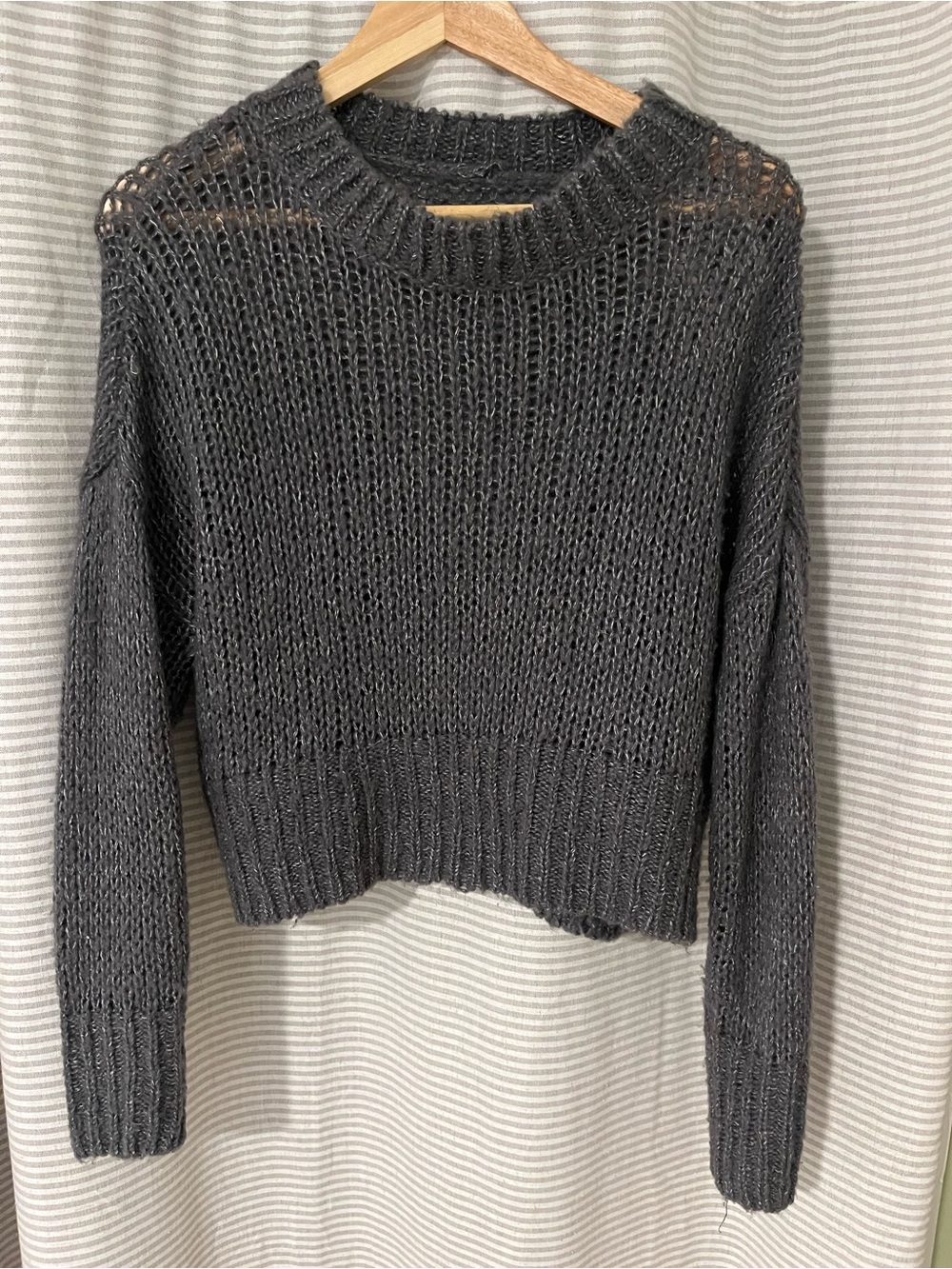 Charcoal Gray Women's Knit Sweater
